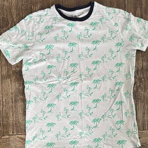 Free Planet Flamingo and Palm Tree Print T-Shirt small Men’s